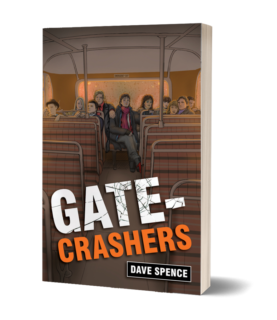Gate Crashers Book Cover by Dave Spence